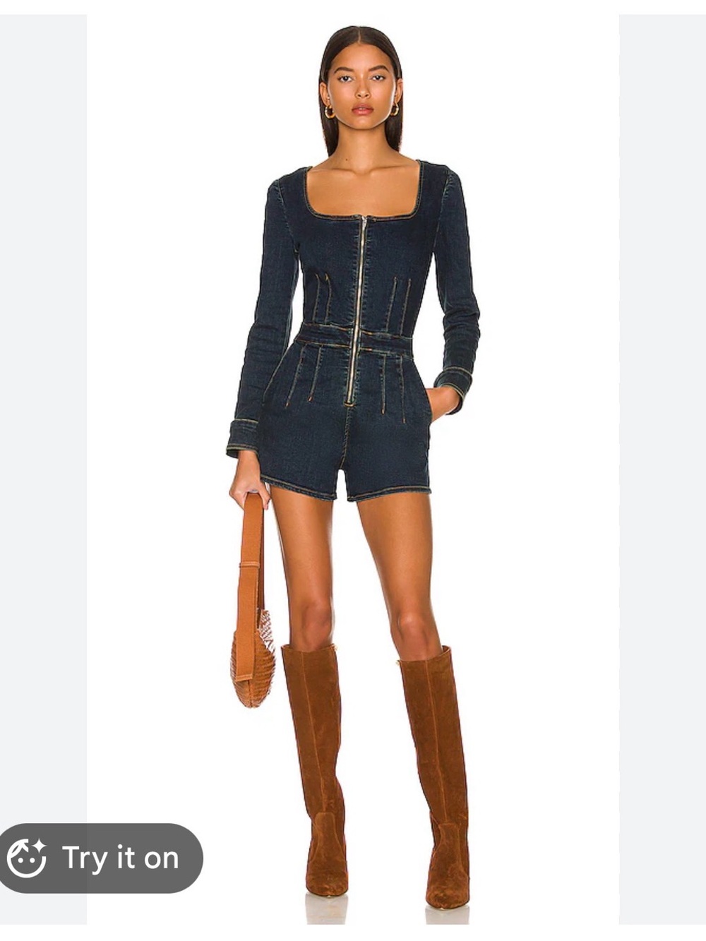 Denim Romper